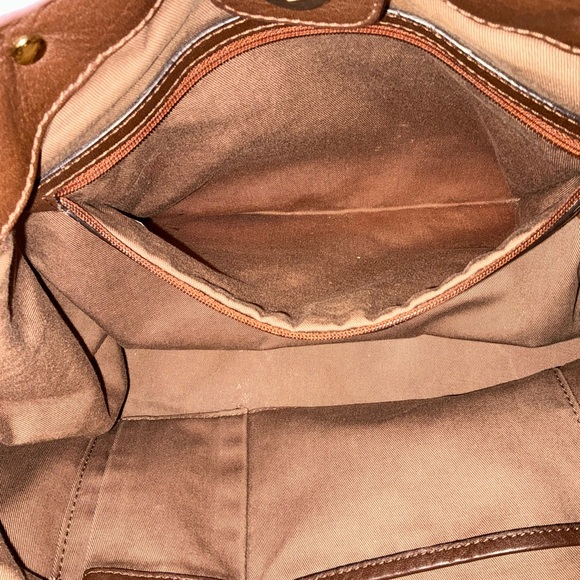 ✨💎MCM💎✨BROWN LEATHER BAG W/ UNBRANDED DUSTY AND GIFT! - Picture 4 of 16